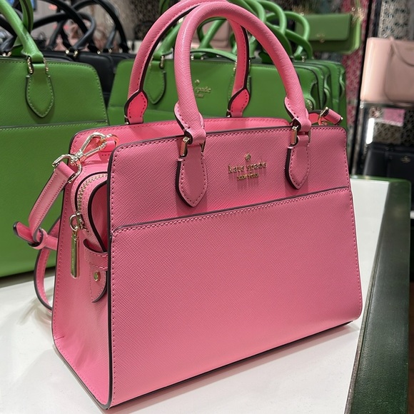 Kate Spade Madison Saffiano Leather Small Satchel
Blossom Pink 
NWT - Picture 12 of 16